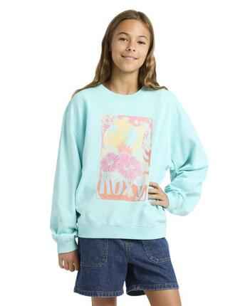 Sweat oversize LINEUP TERRY Bleu Fille