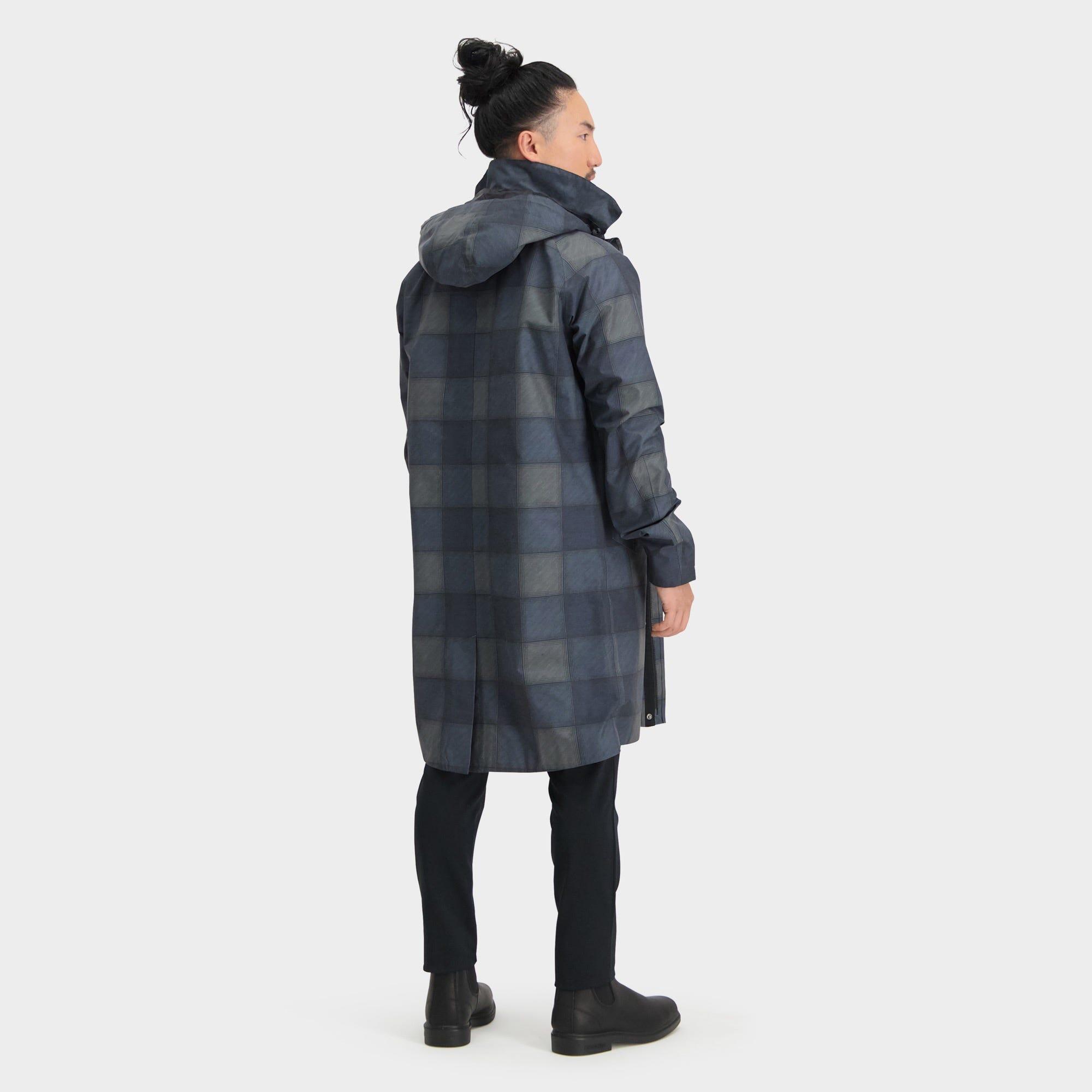 Mac Giacca antipioggia Urban Outdoor Uomini Navy Green Check 3/7