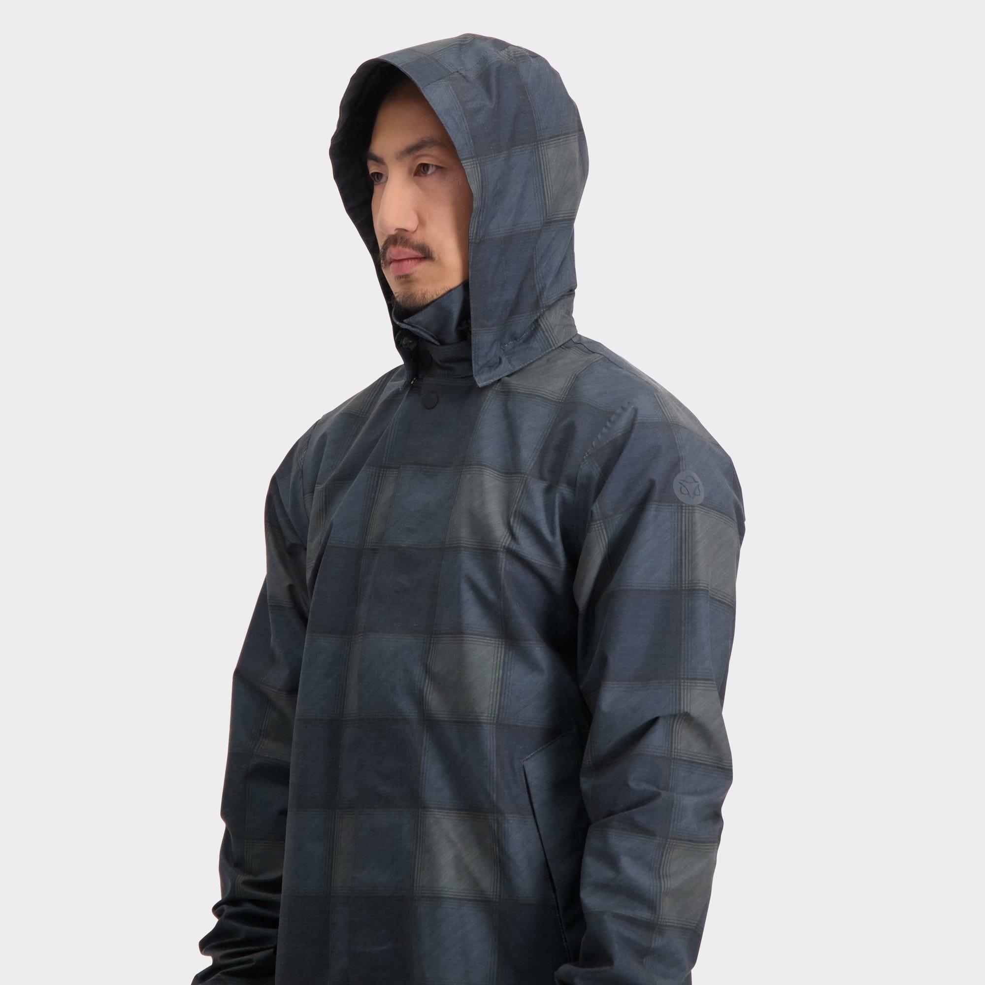 Mac Giacca antipioggia Urban Outdoor Uomini Navy Green Check 6/7