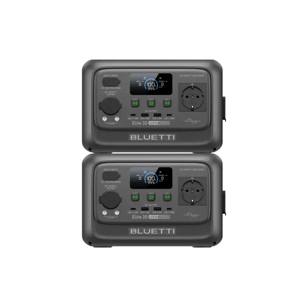 Преносима захранваща станция BLUETTI Elite 30 V2 ×2 288Wh за къмпинг и пътуване