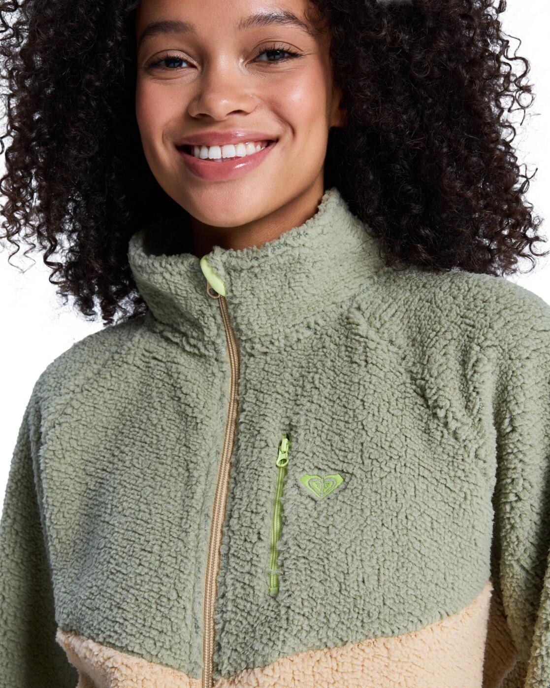 Veste sherpa BOUNDLESS SPIRIT Vert Femme 3/4