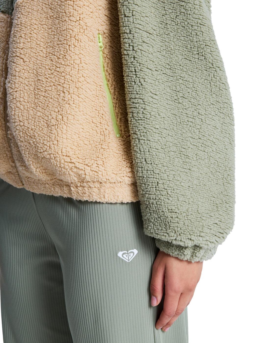 Veste sherpa BOUNDLESS SPIRIT Vert Femme 4/4