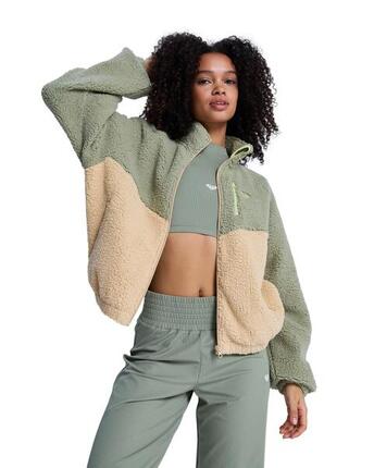 Veste sherpa BOUNDLESS SPIRIT Vert Femme