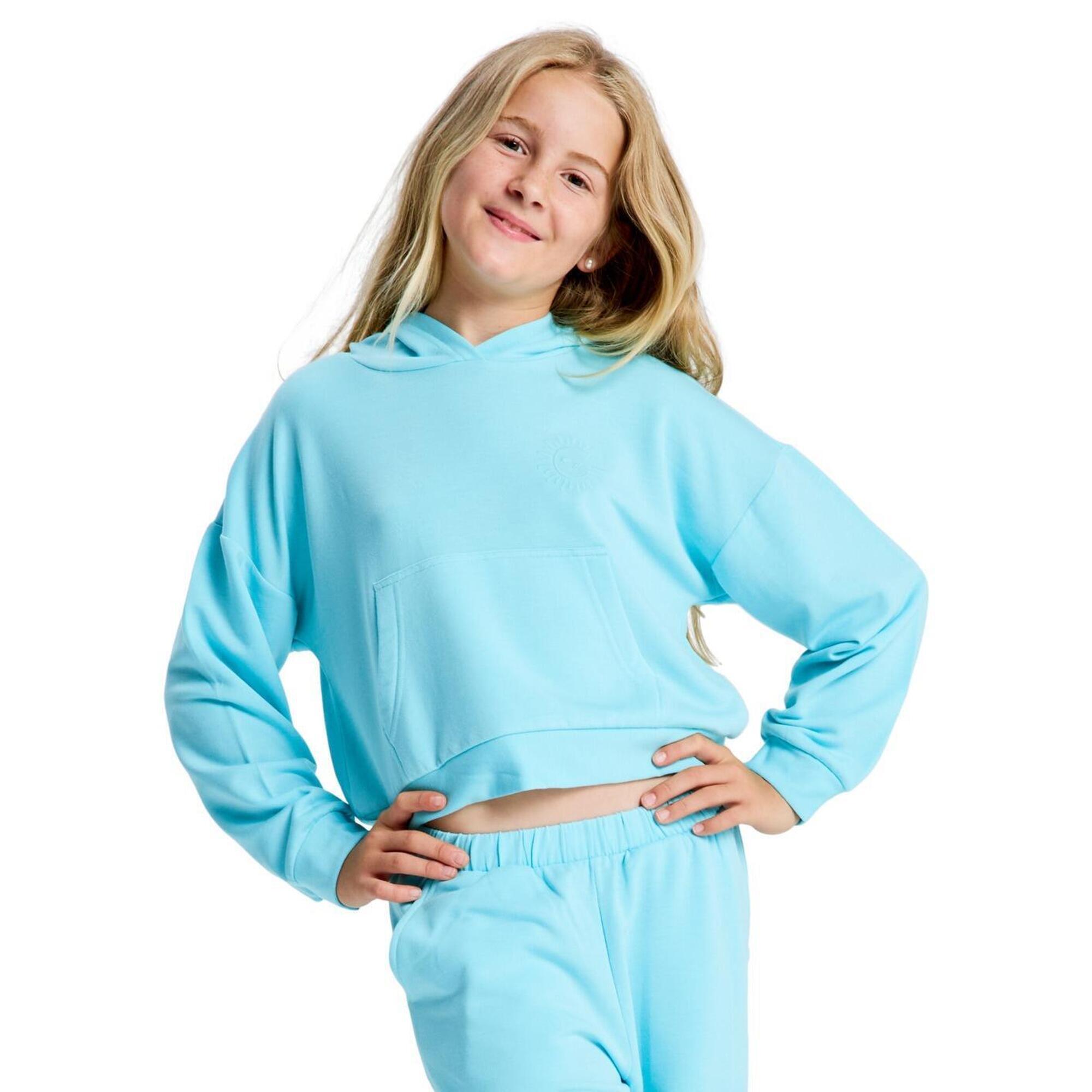 Roxy - Sweat À Capuche Surfing By Daylight Bleu Fille - Sweat-shirt - Bleu - Decathlon