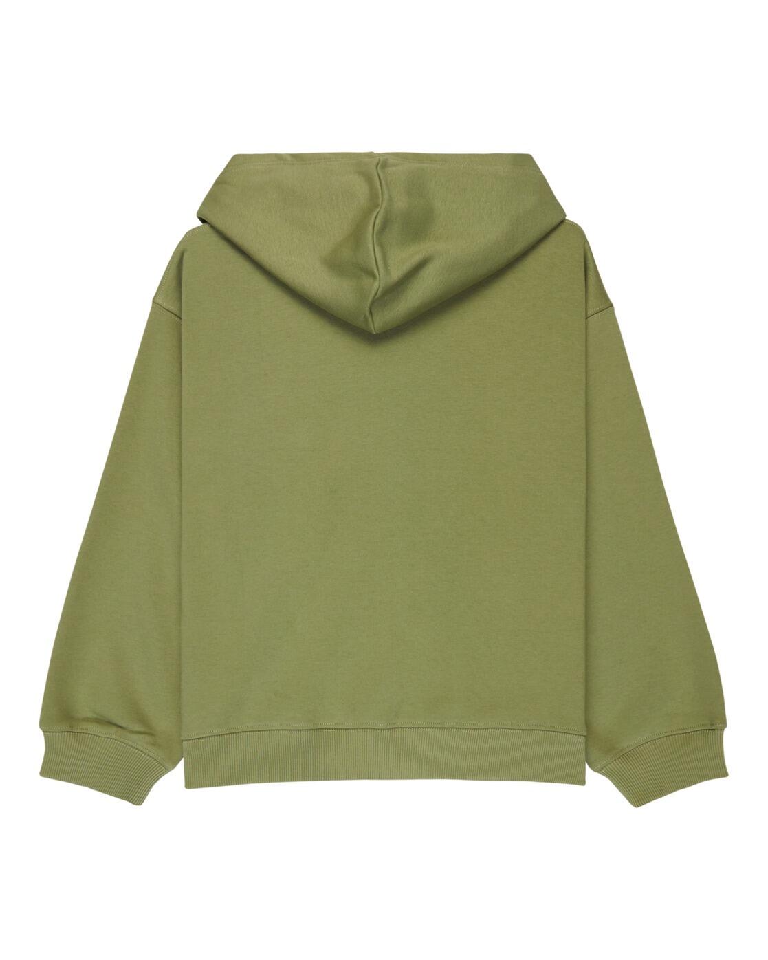 Bluza na zamek dla Dziewczynki MIDNIGHT HIKE BRUSHED Zielony