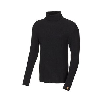 Rollkragenpullover GY Tolken Black für Herren - Merinowolle - Schwarz