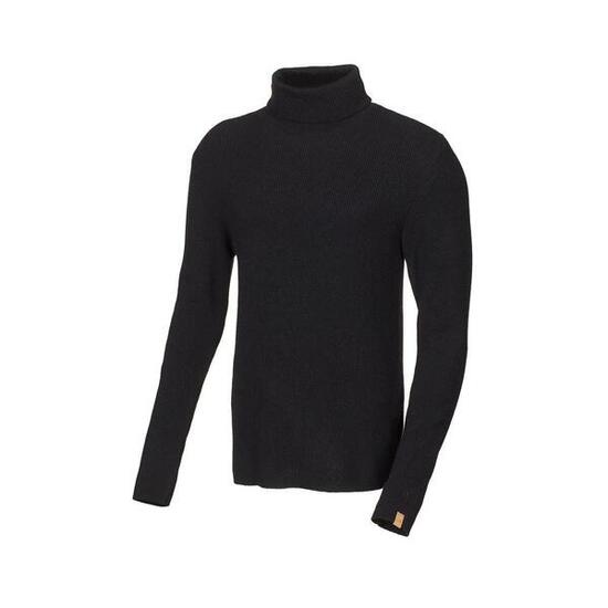 Rollkragenpullover GY Tolken Black für Herren - Merinowolle - Schwarz