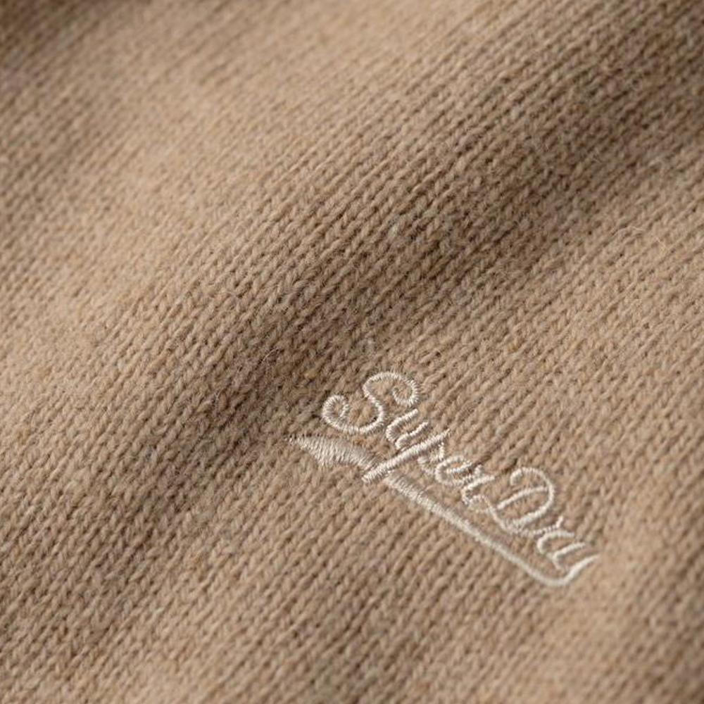 Maglione Beige Uomo Superdry Essential Vee Knit - Taglia XL 2/2
