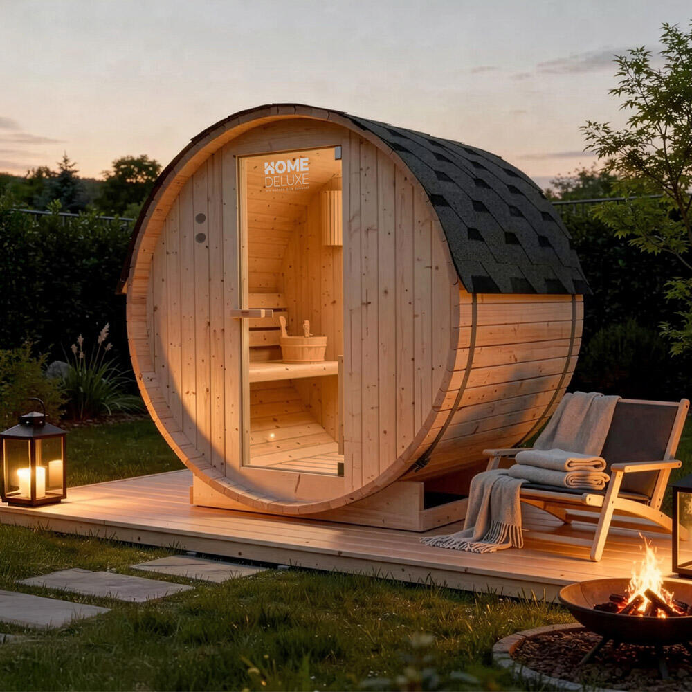 Sauna exterior LAHTI M - 195 x 120 cm para 2 personas 2/7