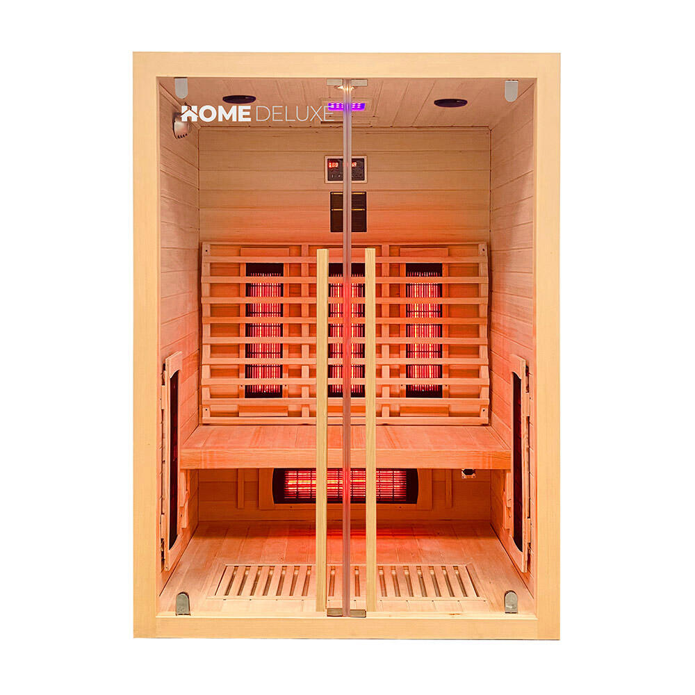 Home Deluxe - Cabine Infrarouge – Modèle Sonora M - Cabine Infrarouge - Blanc|marron - 40 M - Decathlon