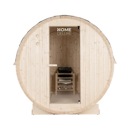 HOME DELUXE Outdoor Fasssauna LAHTI L - 195 x 180 cm für 4 Personen