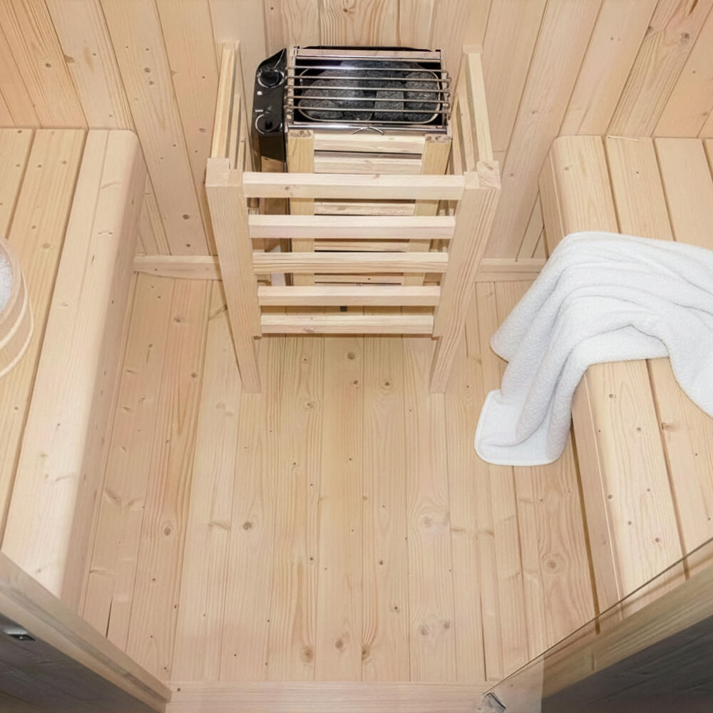 Sauna exterior LAHTI M - 195 x 120 cm para 2 personas 6/7