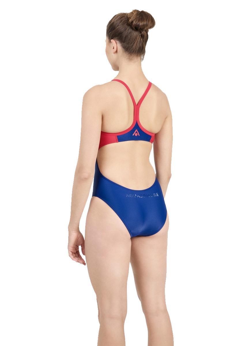 Maillot Aqua Sphere Essential Fly Back femme - Bleu marine/Rouge UK 42 4/6