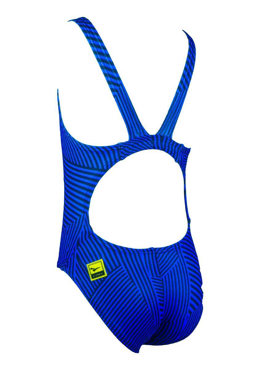 Fato de banho FINIS Maze Bladeback menina - Azul - Tamanho 24 3/4