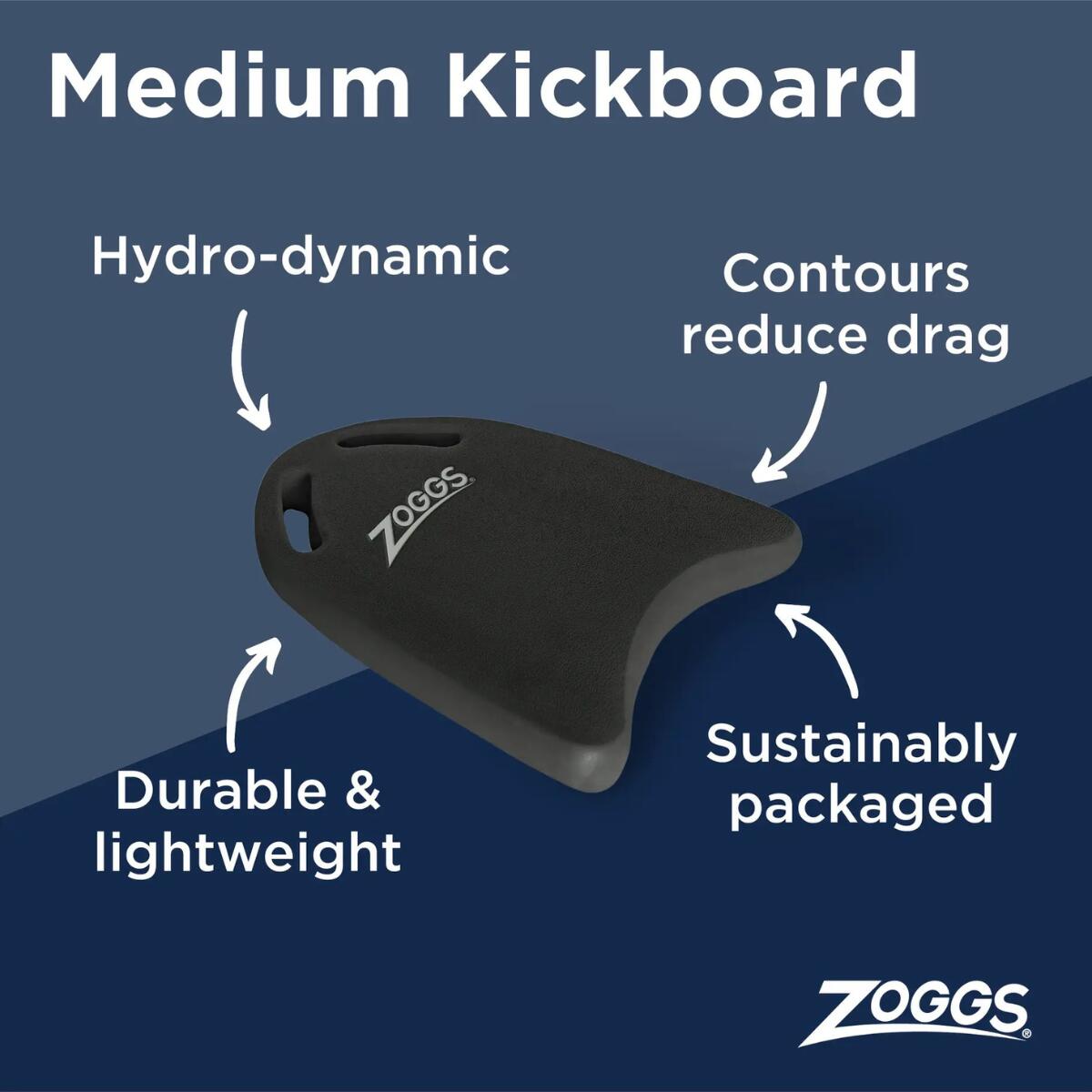 Zoggs EVA kickboard medium - zwart 3/5