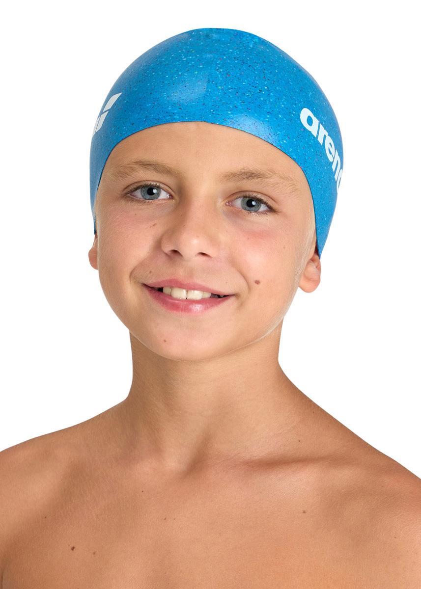 Arena Silicone Junior Cap Blue 3/4