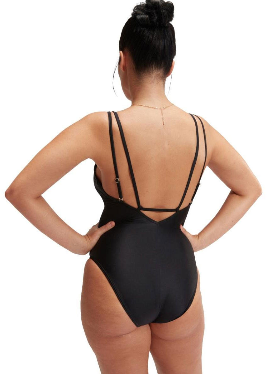 Speedo Maillot de bain une pièce gainant à bretelles pour femme - Noir 2/7