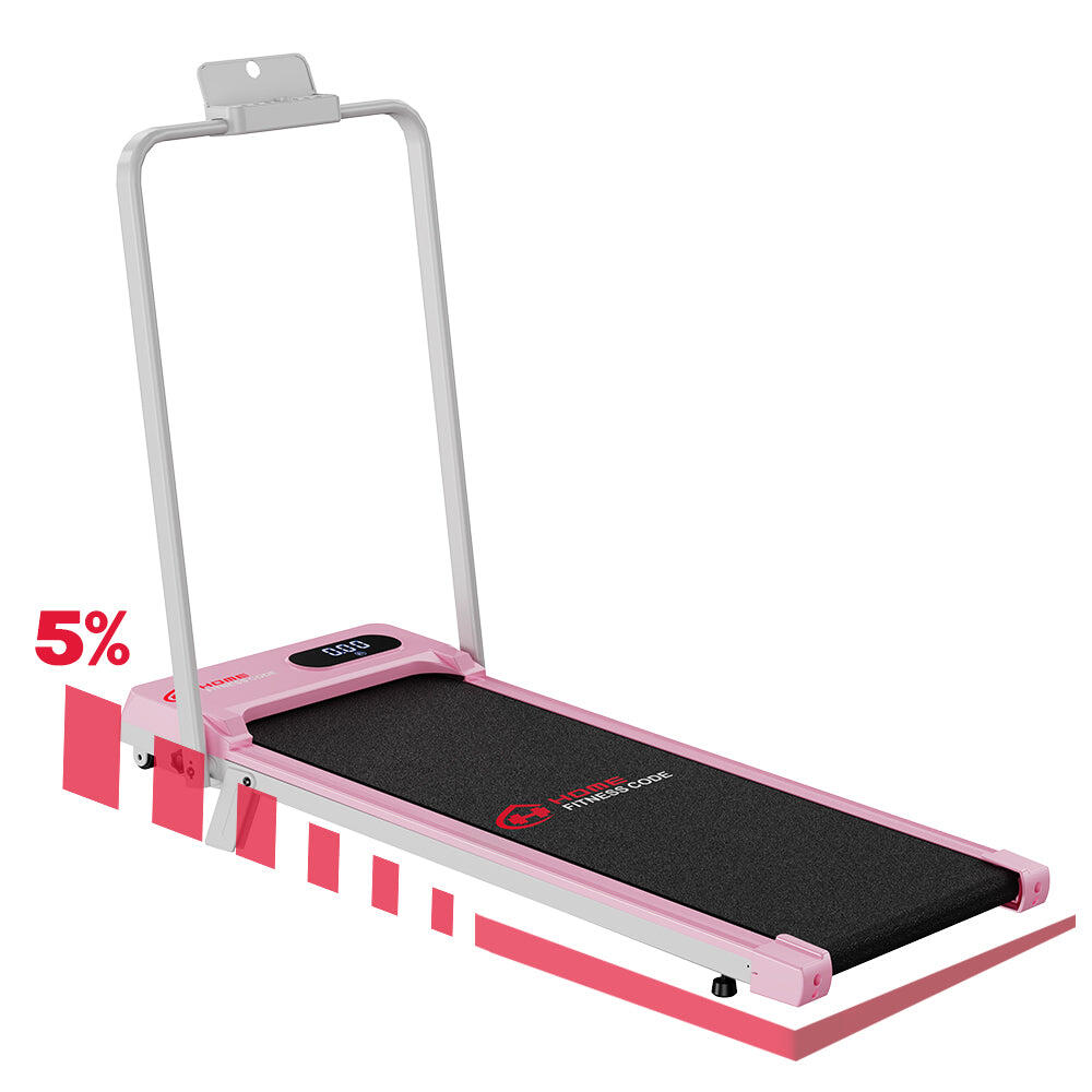 Klappbares Walking-Laufband, 1–6 km/h, 5% manuelle Steigung 3/4