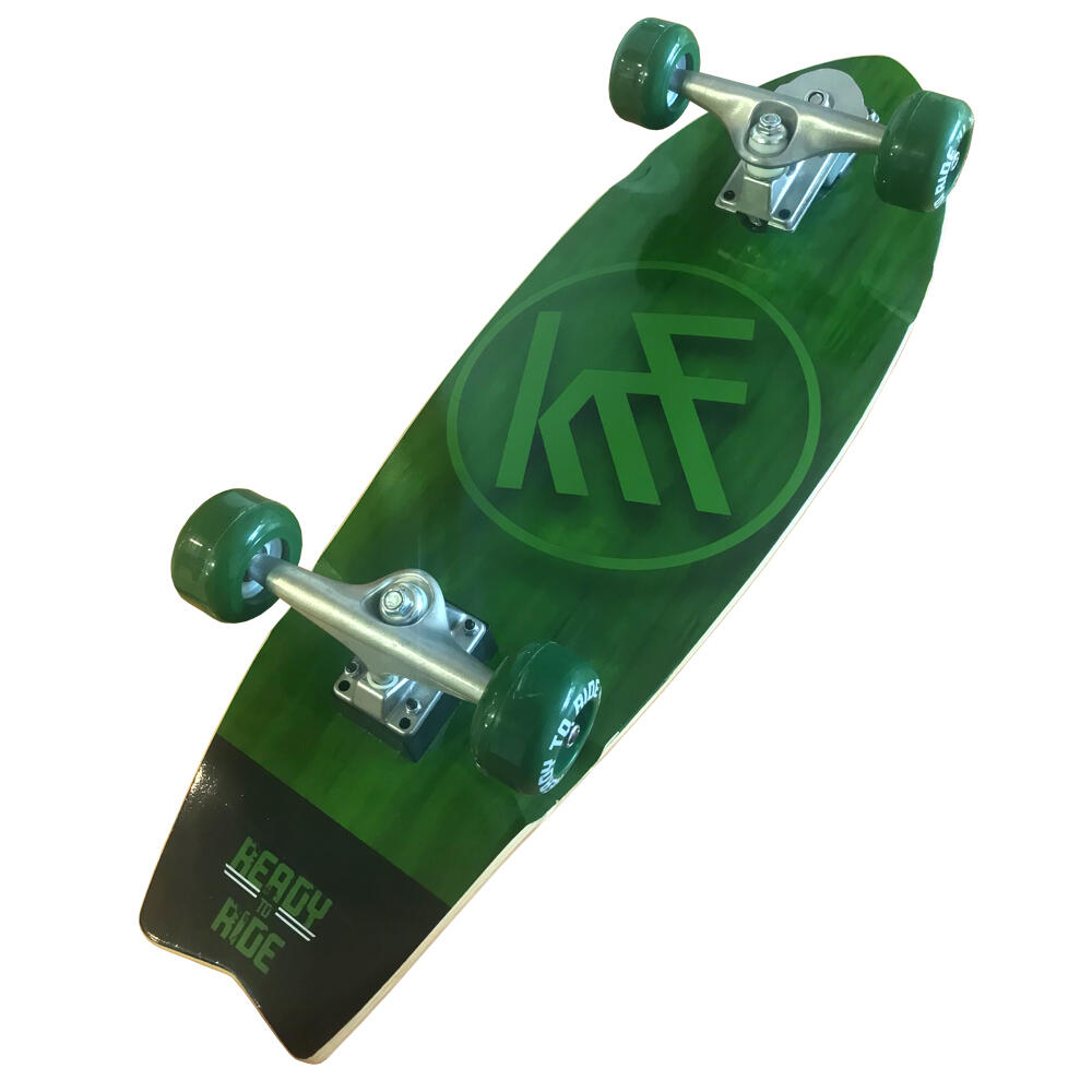 Monopatin Surf Skate Ready To Ride Krf Madera De Arce Canadiense 31’’*10.25’ 2/5