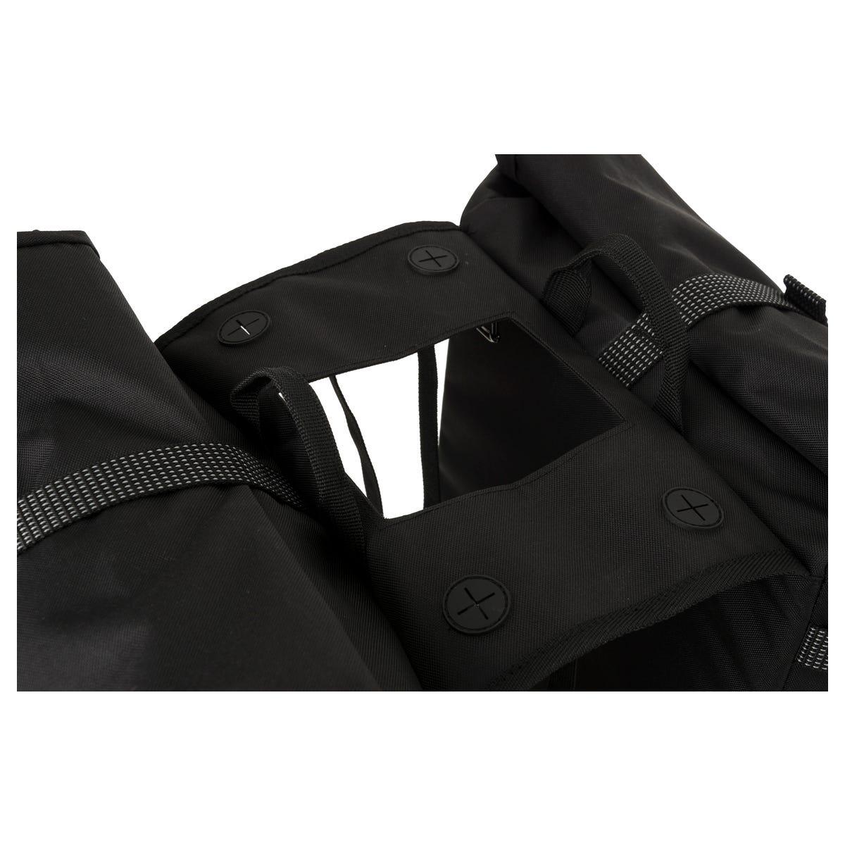 H2O Roltop II Dubbele Fietstas Urban Zwart 7/7