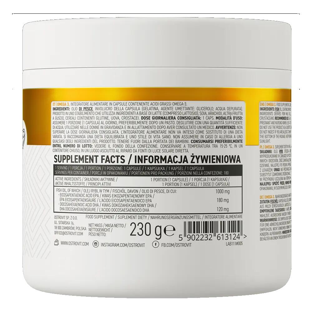 OstroVit Omega 3 180 kapsułek 2/3