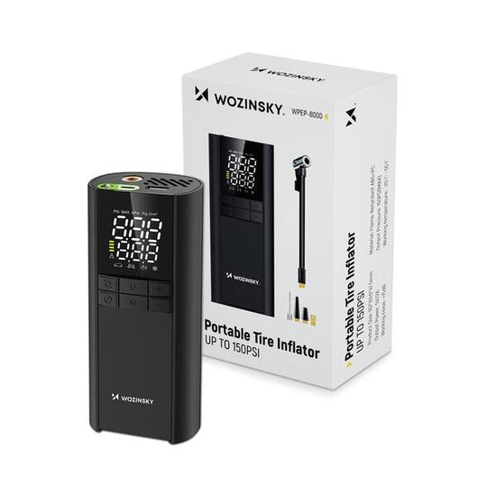 Pompka rowerowa akumulatorowa do opon piłek kompresor 8000 mAh