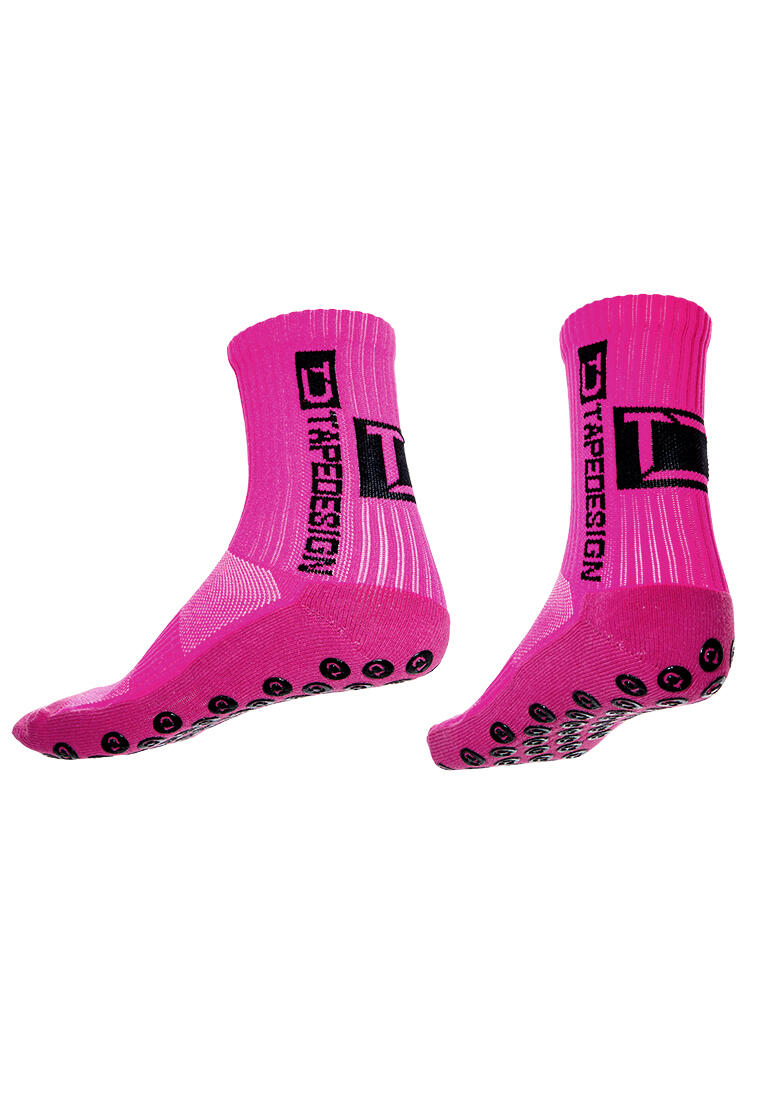 Unisex - Multi-Sport Socken - Grip, Komfort - Allround Classic - Fluo-Pink 3/4