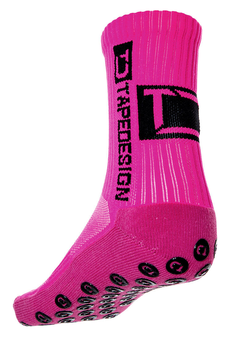 Unisex - Multi-Sport Socken - Grip, Komfort - Allround Classic - Fluo-Pink 2/4