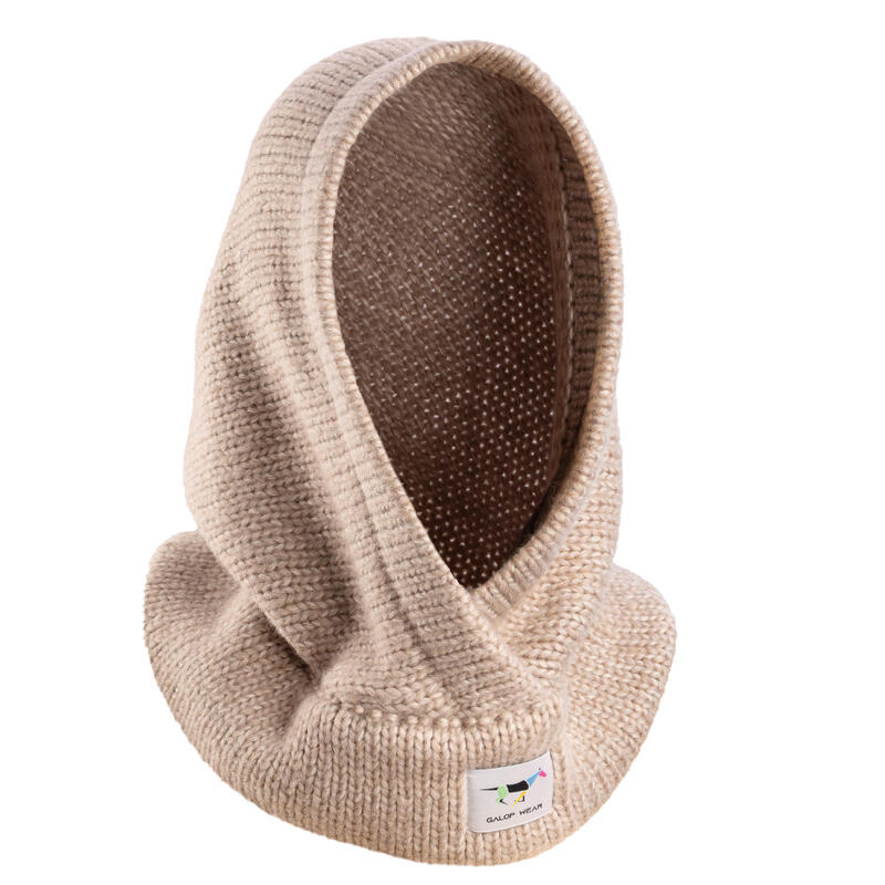 Balaclava și guler tubular pentru echitație GALOP WEAR – lână merinos și bumbac