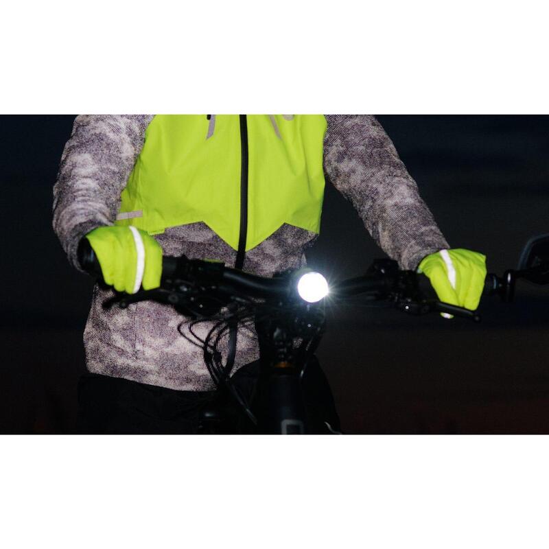 Mănuși de ploaie pentru ciclism Commuter Hi-vis galbene impermeabile