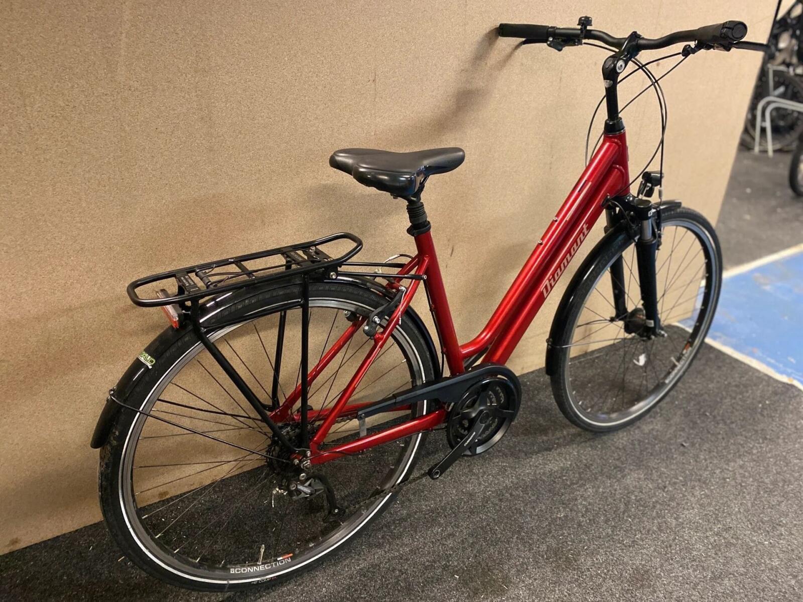 Diamant Ubari damesstadfiets 50 cm, rood 2/7