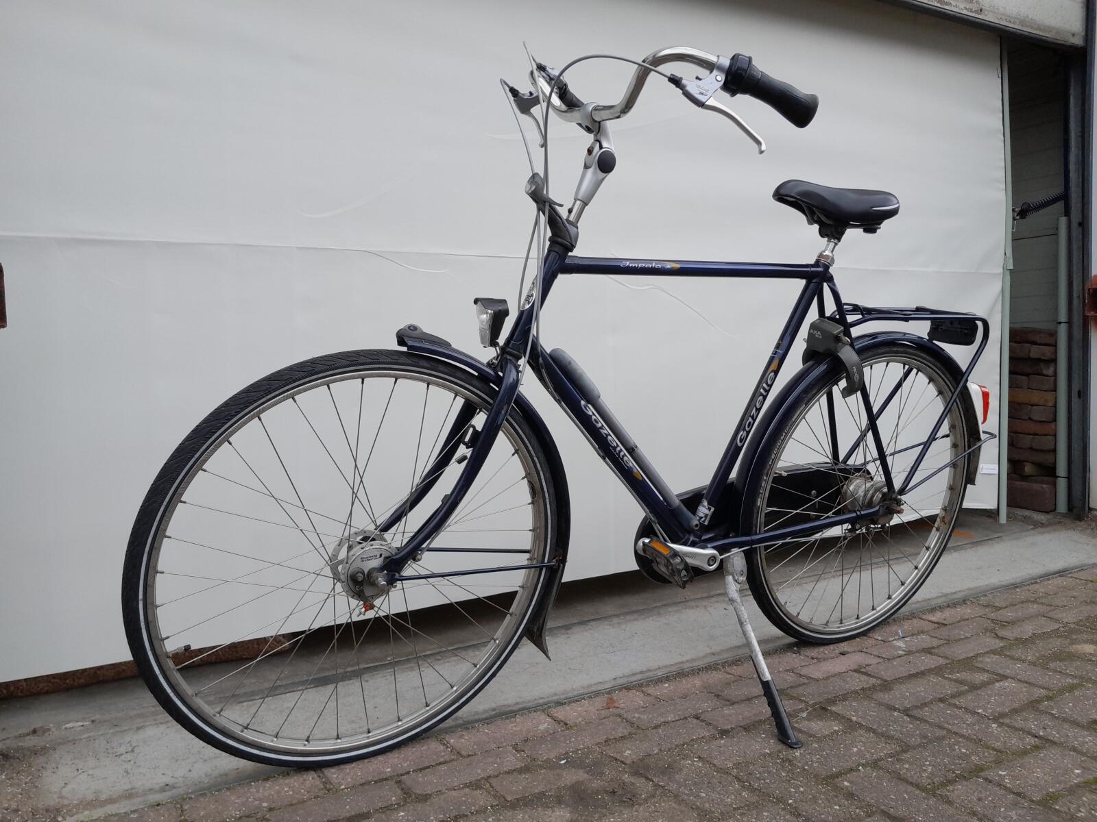 Gazelle Impala blauw - tweedehands stadsfiets 28" - nagekeken en serviced 3/5