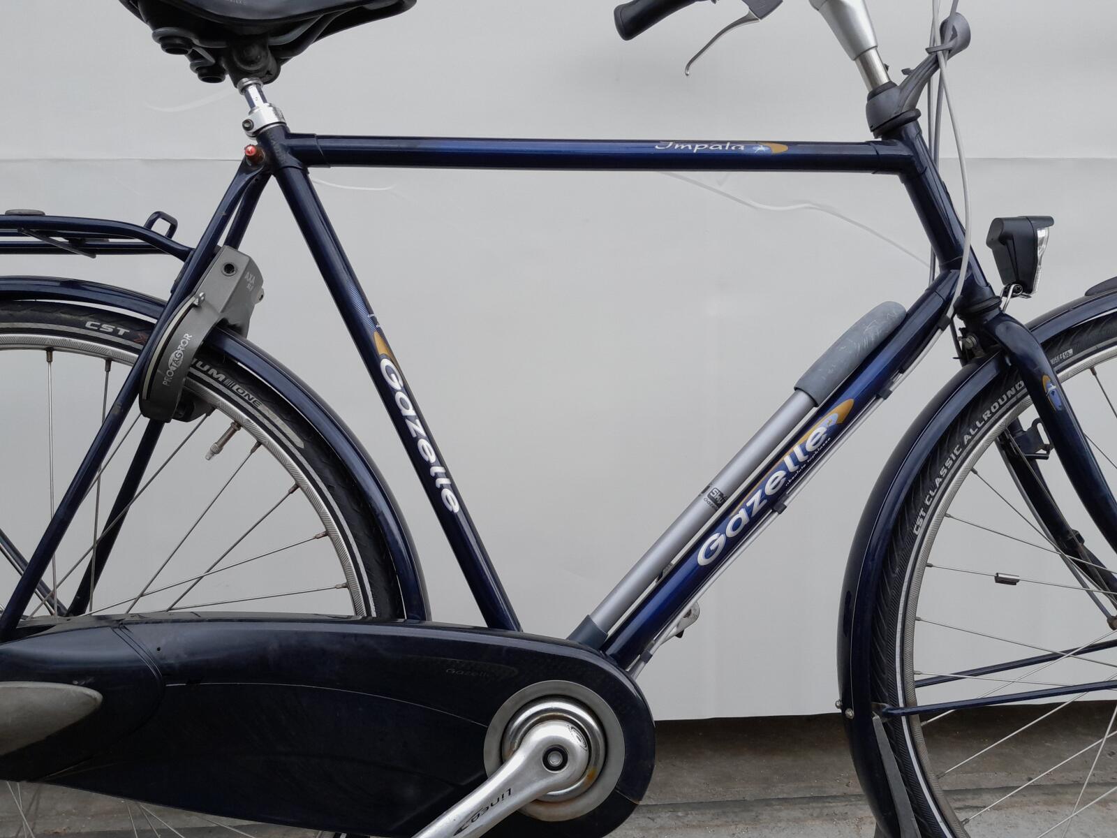 Gazelle Impala blauw - tweedehands stadsfiets 28" - nagekeken en serviced 2/5