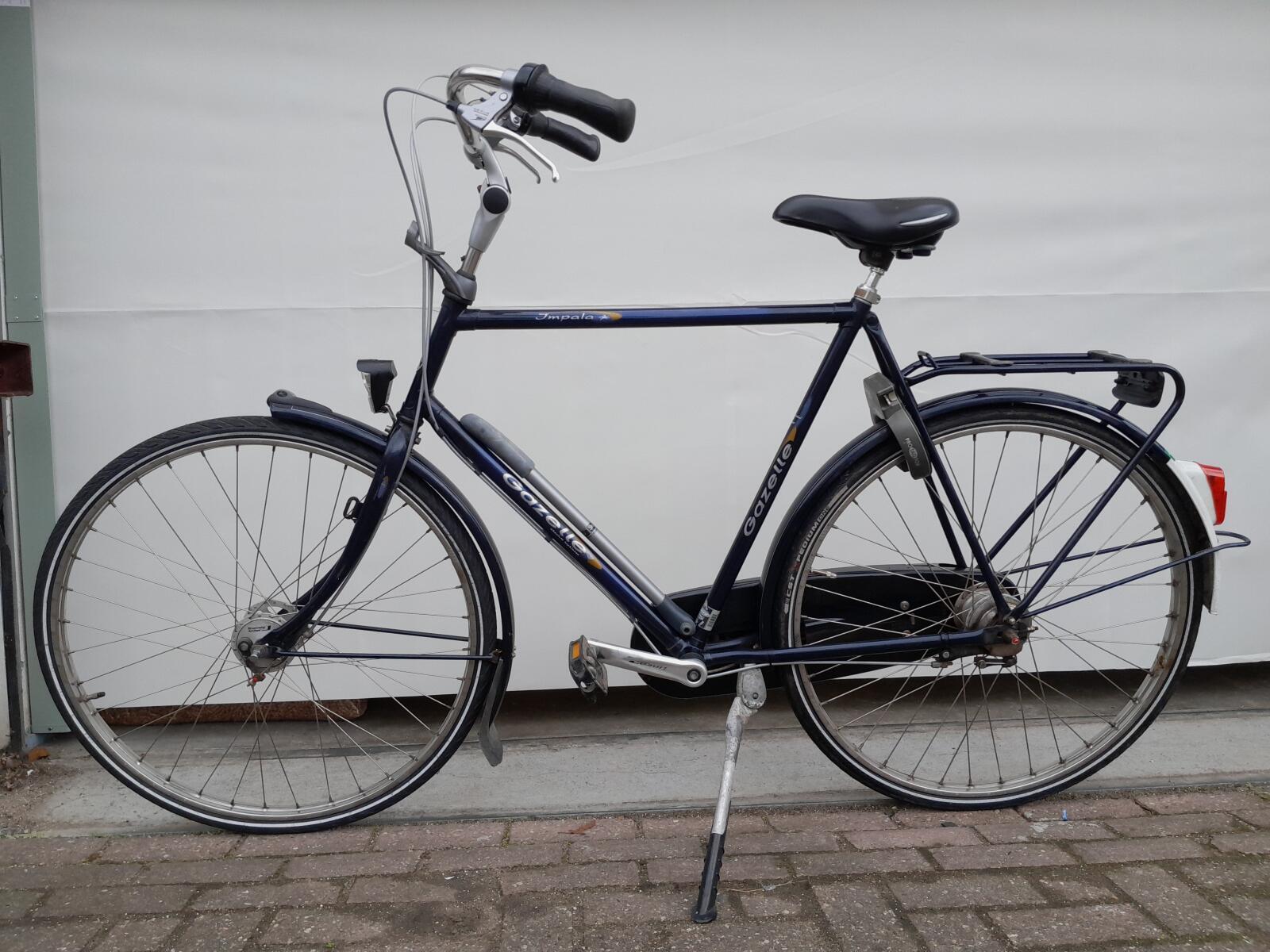 Gazelle Impala blauw - tweedehands stadsfiets 28" - nagekeken en serviced 4/5