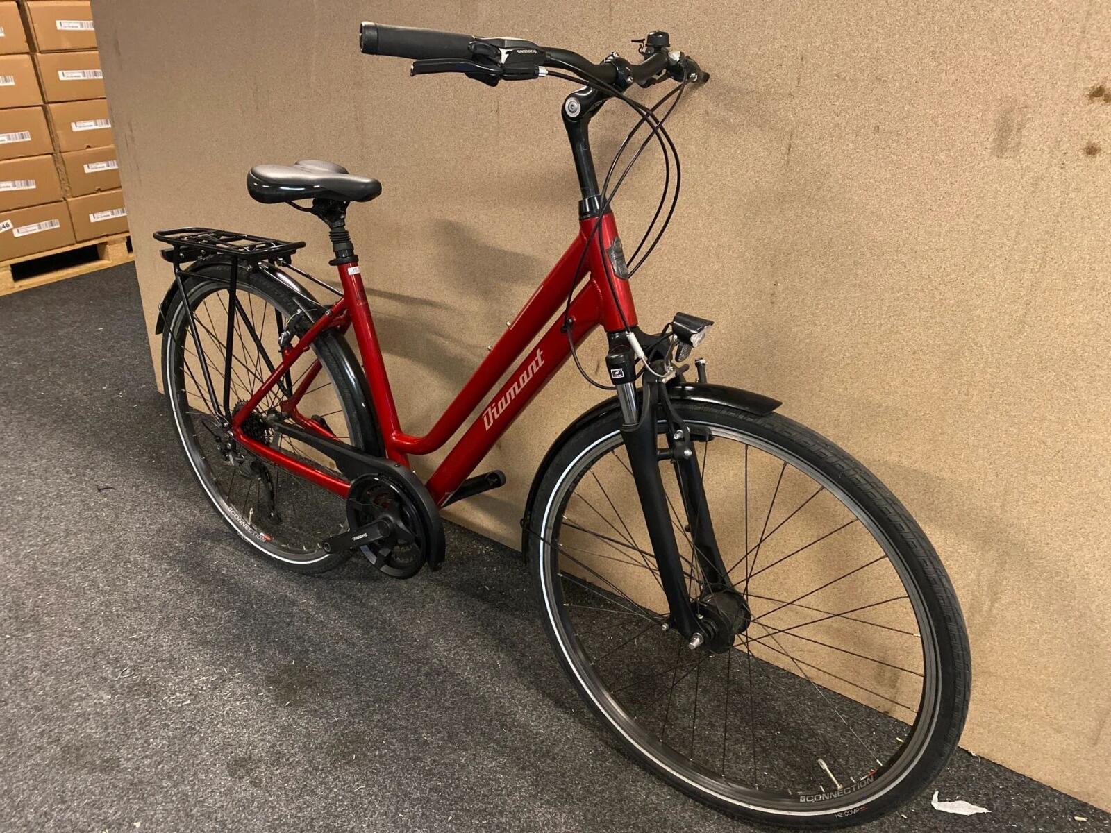 Diamant Ubari damesstadfiets 50 cm, rood 4/7