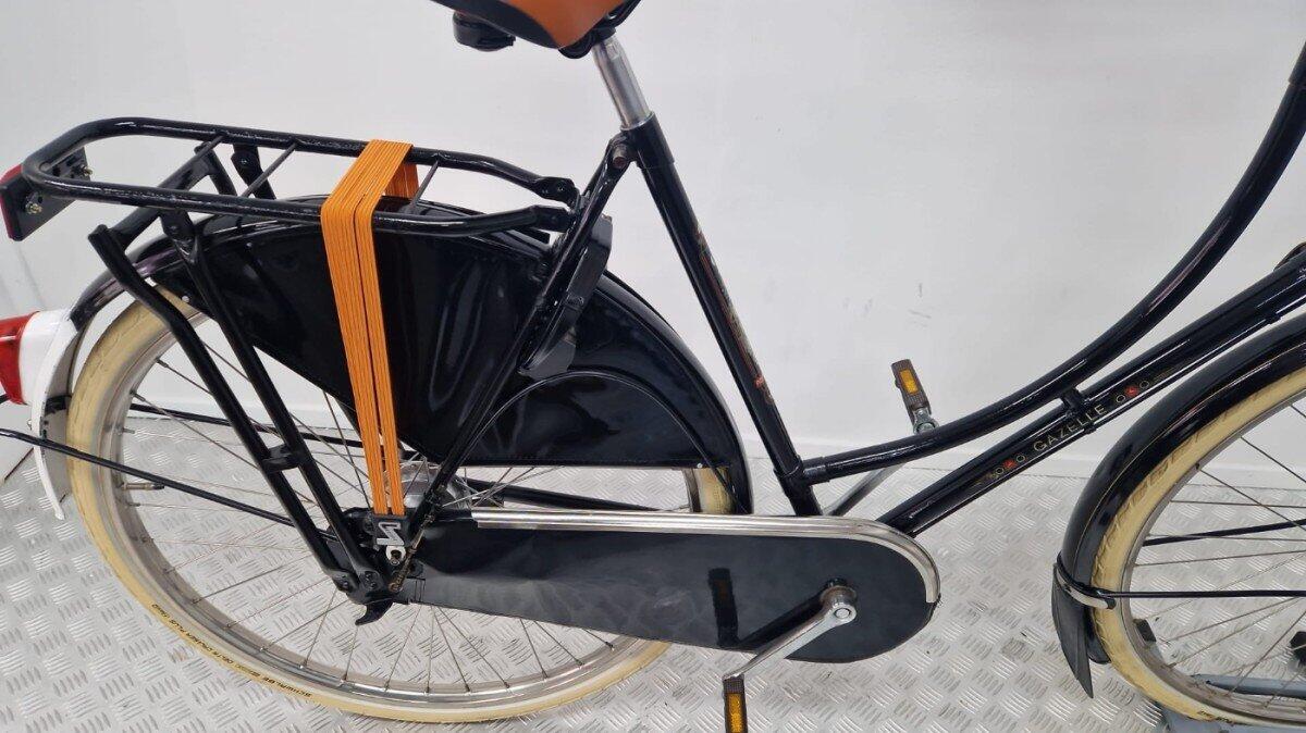 Gazelle stadsfiets 28" zwart - gebruikt, 3 maanden garantie 3/4