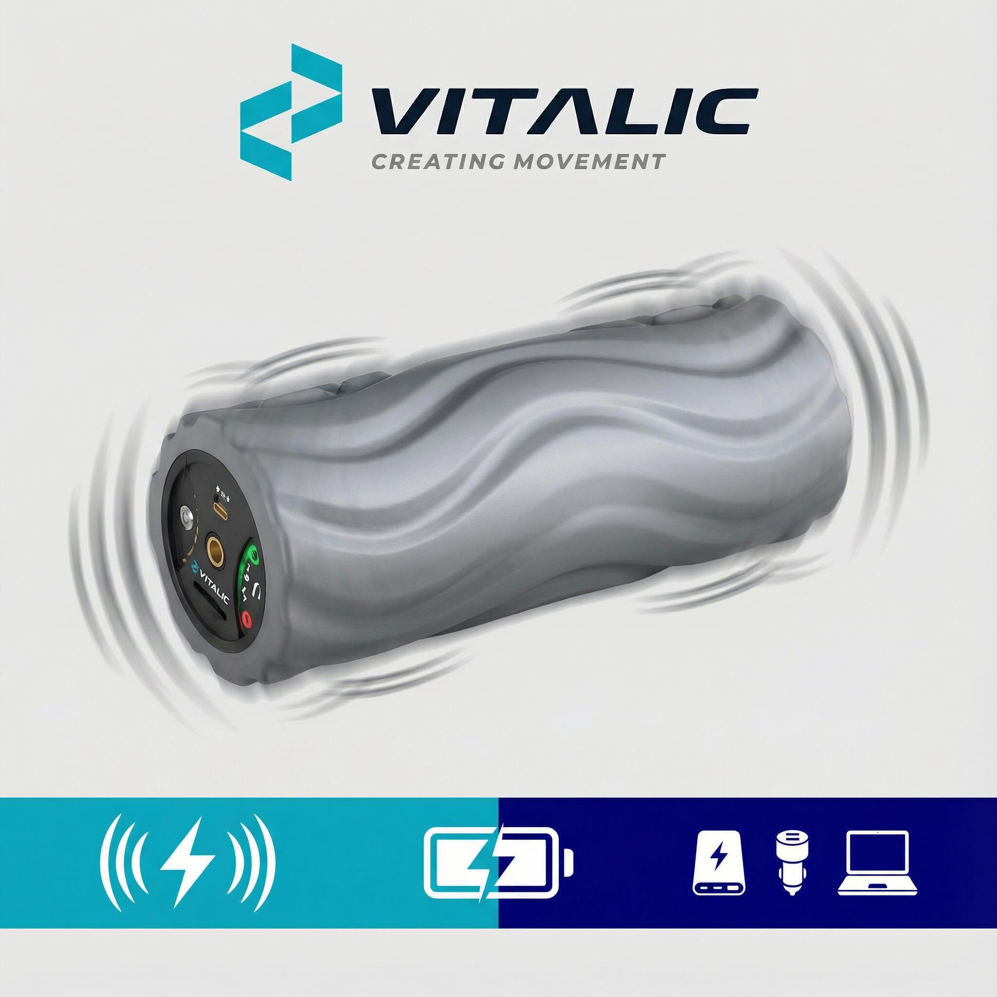 Vibrerende Foam Roller - voor Rug, Nek en Lichaam massage roller - Trigger point 6/6