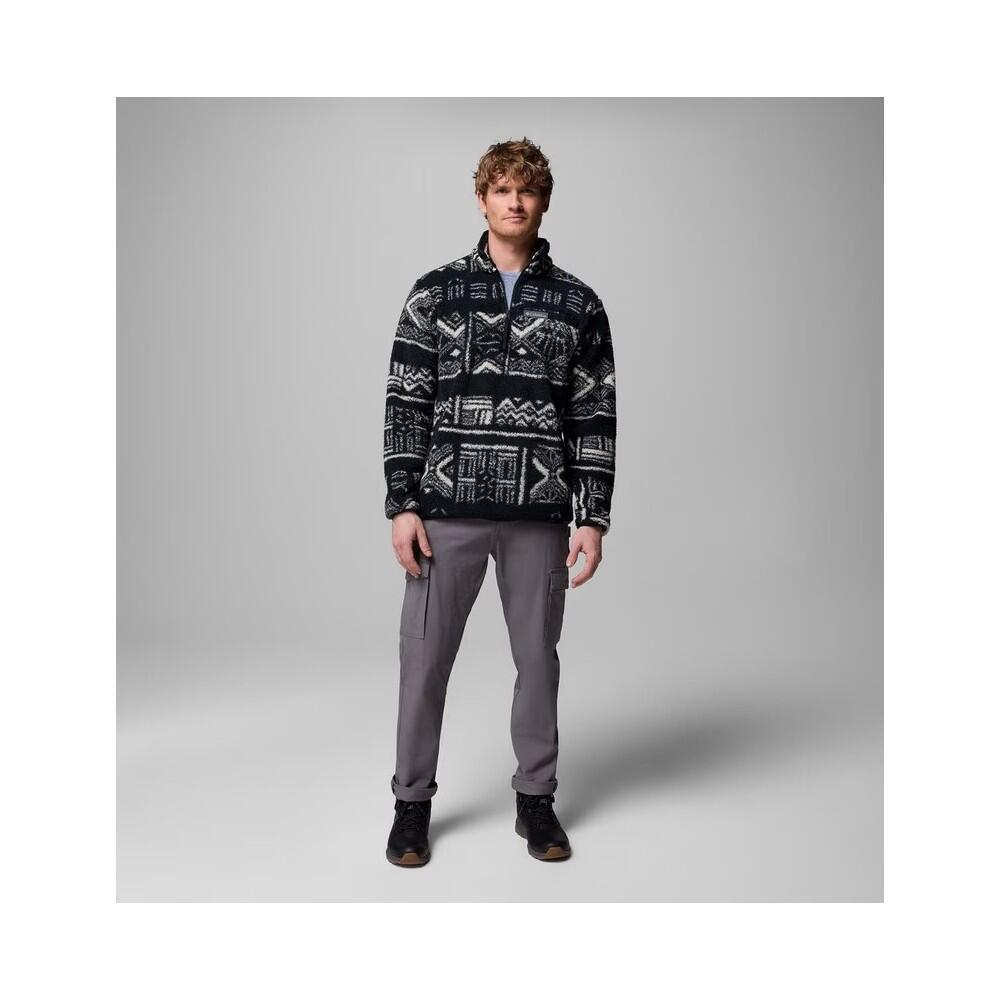 COLUMBIA Polaire Demi-zip en Sherpa Rugged Ridge™ Homme - BLACK DESCHUTES 5/6