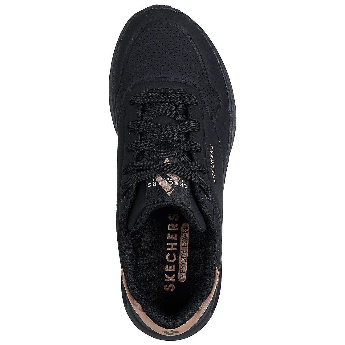 Baskets Skechers Uno Lite - Shimmer Along, Noir, Femmes 2/6