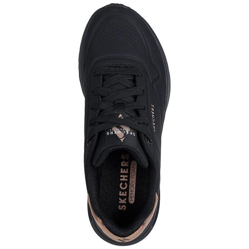 Pantofi sport femei Skechers Uno Lite - Shimmer Along, Negru