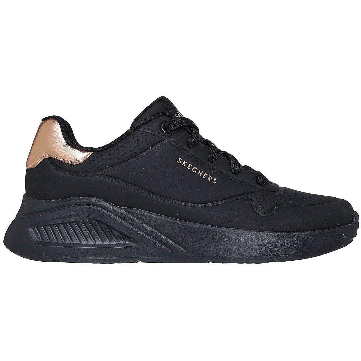 Baskets Skechers Uno Lite - Shimmer Along, Noir, Femmes 5/6