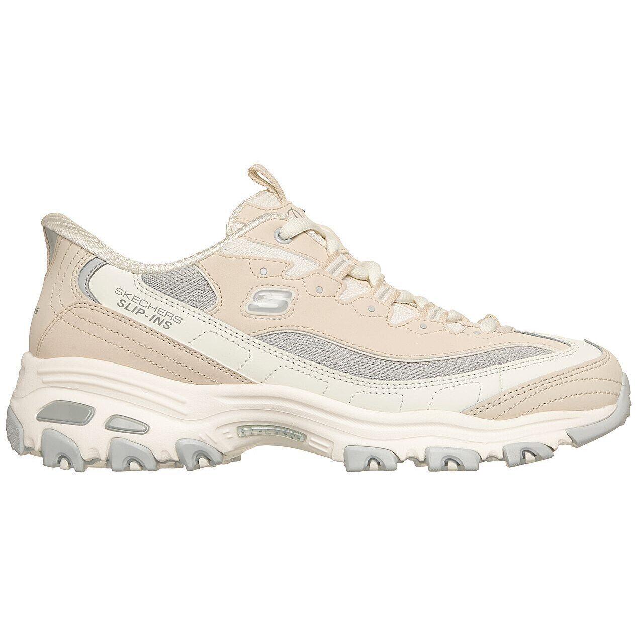 Baskets Skechers D Lites-smooth Nostalgia, Beige, Femmes 3/6