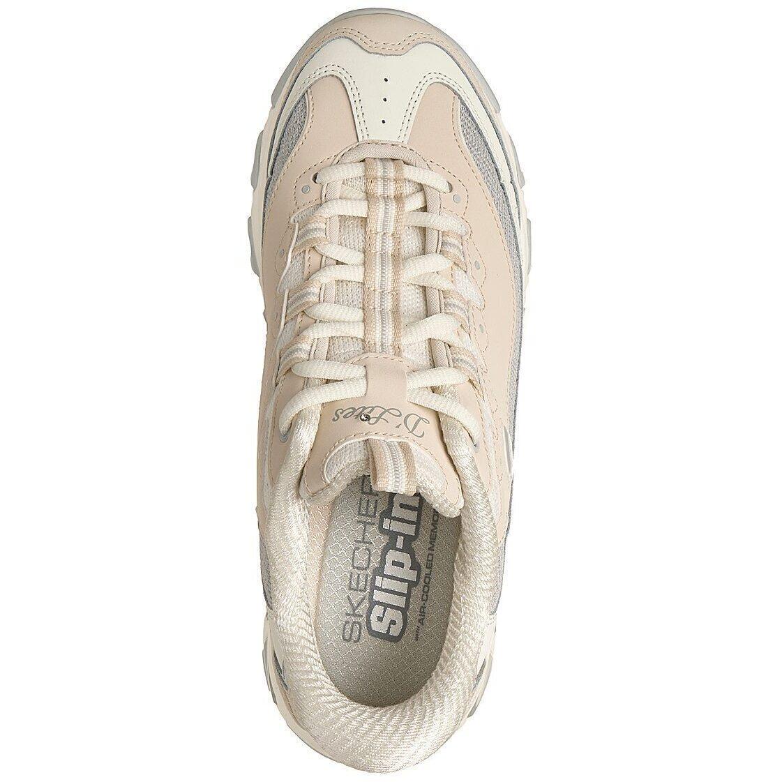 Baskets Skechers D Lites-smooth Nostalgia, Beige, Femmes 2/6