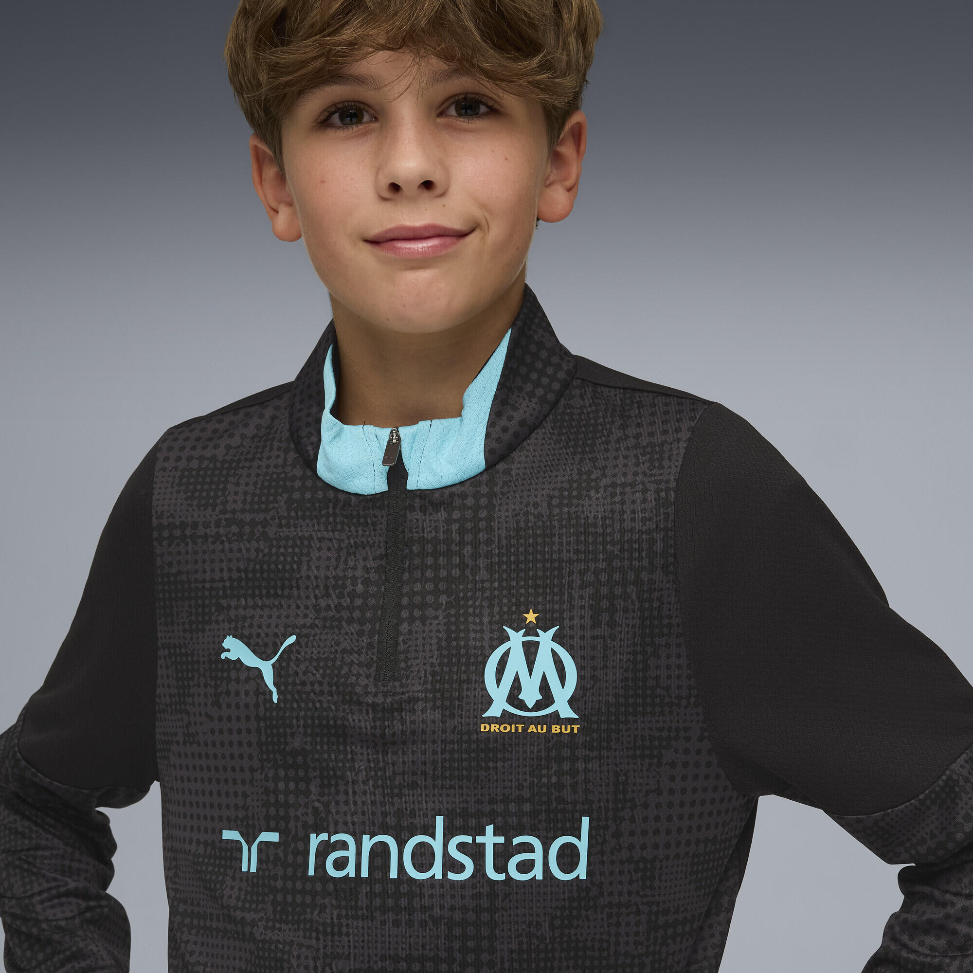 Olympique de Marseille trainingstop met kwartrits voor jongeren PUMA 3/6
