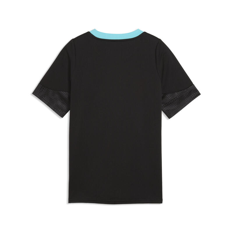 Tricou copii antrenament Olympique De Marseille, negru și albastru deschis PUMA