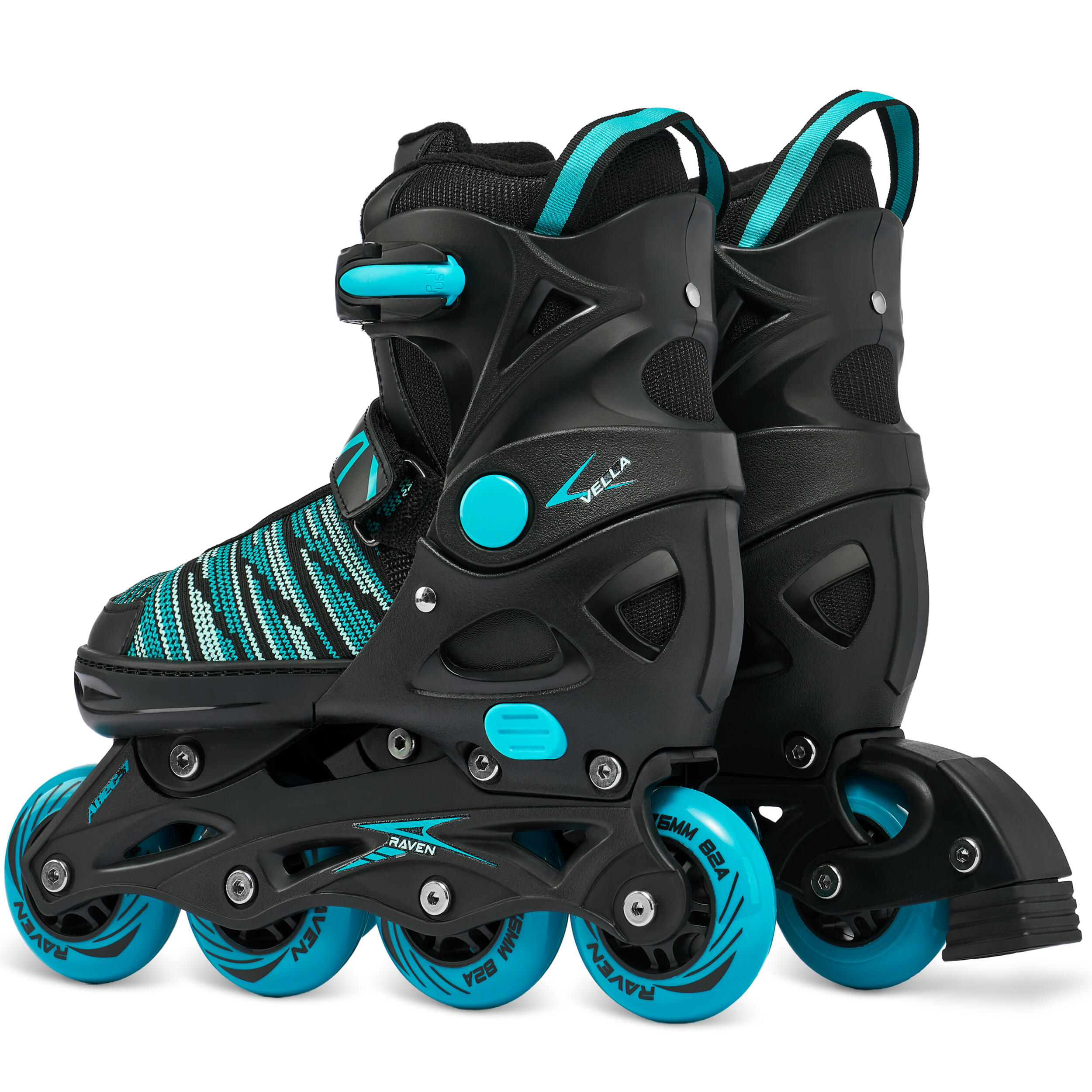 Patins  Raven Vella ajustáveis Preto/Menta 3/7