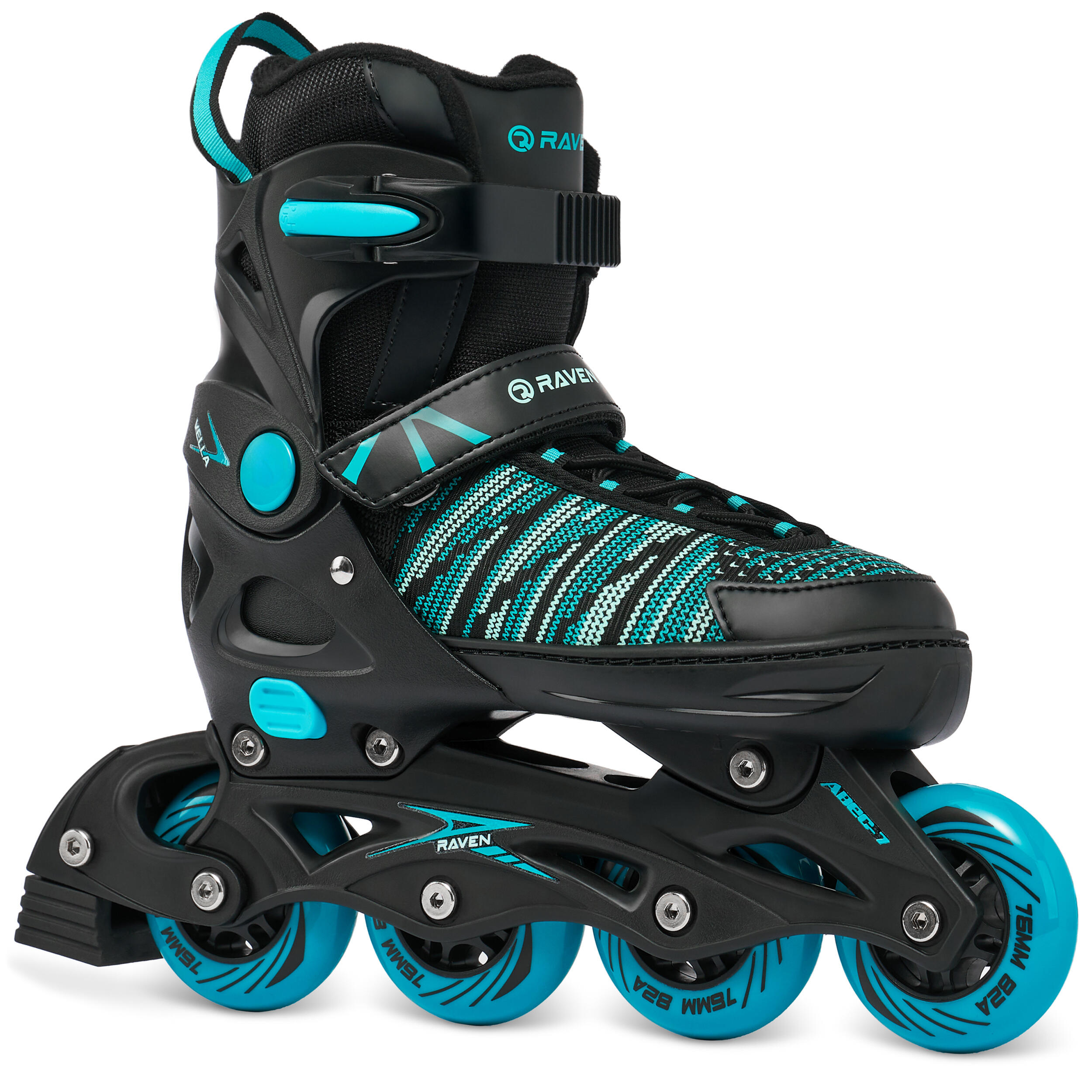 Patins  Raven Vella ajustáveis Preto/Menta 1/7