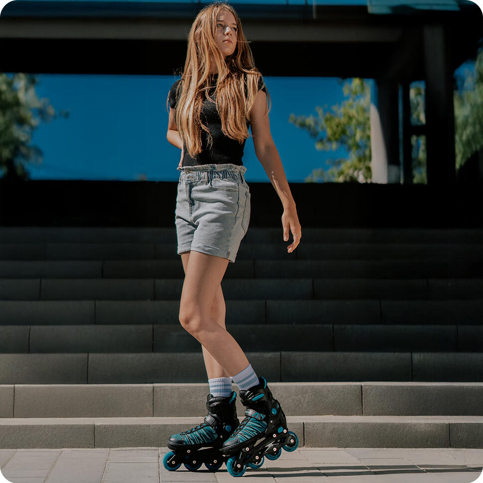 Patins de rodas 2 em 1 ajustáveis Raven Vella 6/7