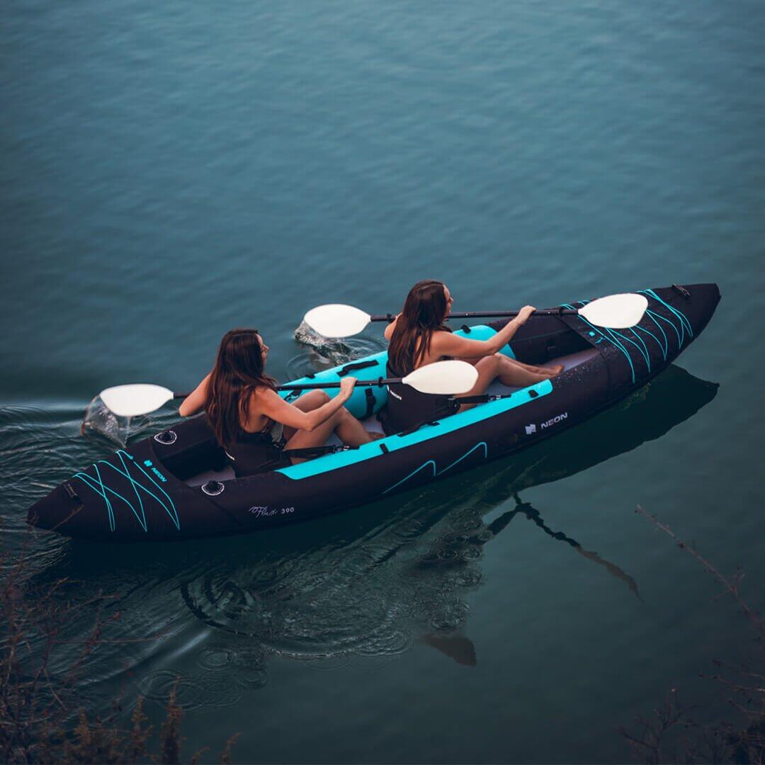 Canoë Kayak Gonflable 2 Places de Randonnée  - Neon Flux 390 2/8