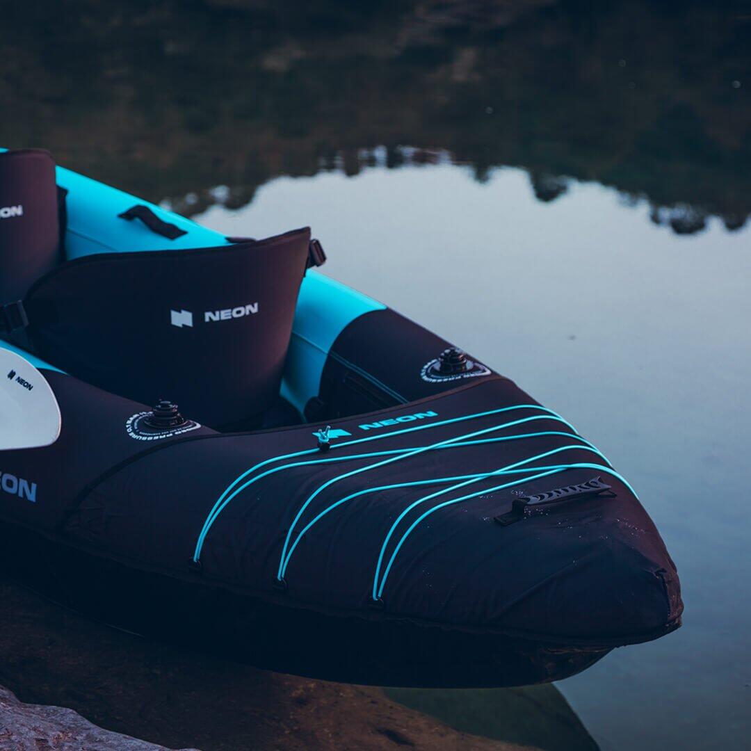 Canoë Kayak Gonflable 2 Places de Randonnée  - Neon Flux 390 7/8